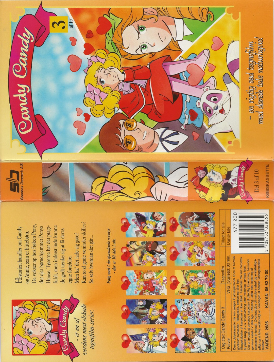 Candy Candy - Del 3 <p>Org.titel: Candy Candy 3</p> VHS Kavan 1979