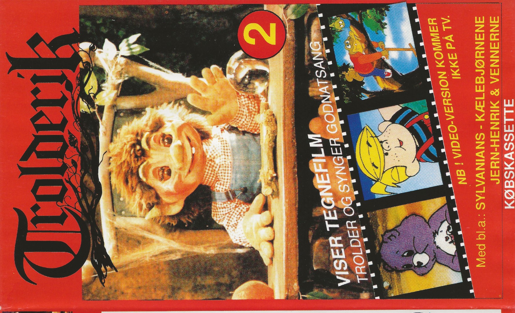 Trolderik viser tegnefilm 2  VHS Salut 1990