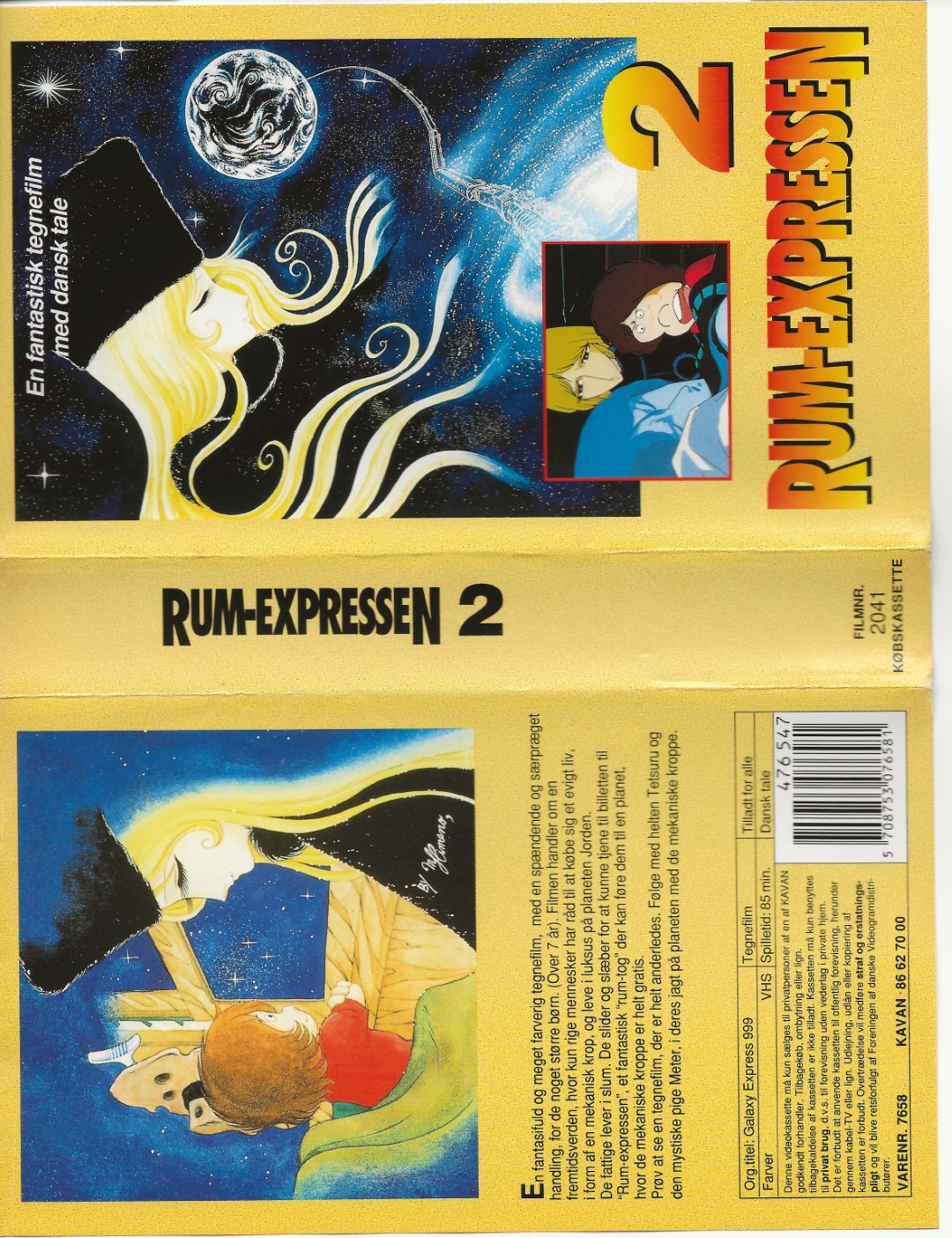 Rum-Expressen 2 <p>Org.titel: Galaxy Express 999</p> VHS Kavan 1978