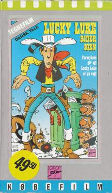 Lucky Luke rider igen VHS Egmont Film 1983