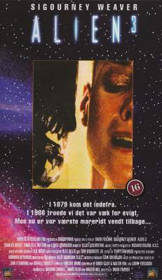 Alien 3 VHS FOX Video, Nordisk Film 1992