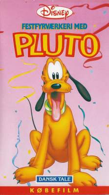 Festfyrværkeri med Pluto VHS Disney, Egmont Film 1989