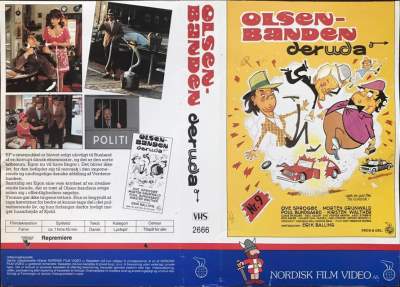 Olsen Banden 9 - Olsen Banden deruda' VHS Nordisk Film 1977