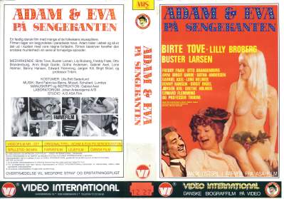 Adam og Eva på sengekanten VHS Video International 1971