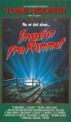 Invasion fra rummet VHS Kavan, Scanbox 1986