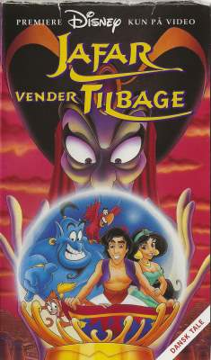 Jafar vender tilbage VHS Disney 1994