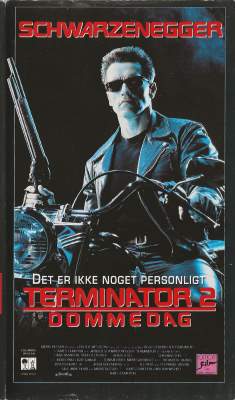 Terminator 2: Dommedag VHS Egmont Film 1992