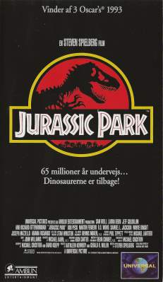 Jurassic Park VHS CIC Video 1992