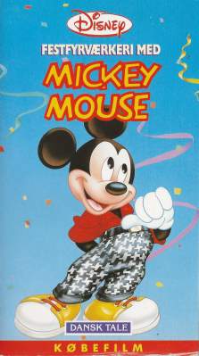 Festfyrværkeri med Mickey Mouse VHS Disney, Egmont Film 1996