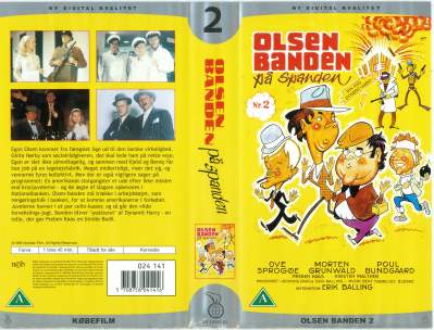 Olsen Banden 2 - Olsen Banden på spanden VHS Nordisk Film 0