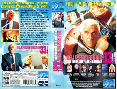 Høj Pistolføring 33 1/3 - Den ultimative fornærmelse VHS CIC Video 1993