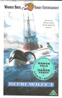 Befri Willy 3 <p class='text-muted'>Org.titel: Free Willy 3: The Rescue</p> VHS Warner Bros. 1997