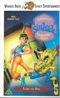 Søfaren Sinbads Fantastiske Rejser vol. 5 - Fare på Spil VHS Warner Bros. 1996
