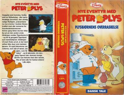 Nye eventyr med Peter Plys - Plysbjørnens overraskelse <p class='text-muted'>Org.titel: Pooh Bear's Big Surprise</p> VHS Egmont Film 1991
