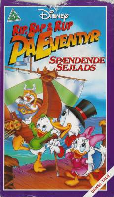 Rip, Rap & Rup på Eventyr - Spændende sejlads VHS Disney 1989