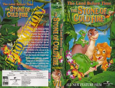 The Land Before Time VII - The Stone of Cold Fire (Promo)  VHS Universal 2000