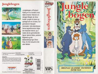 Junglebogen  VHS Elap Video 1990