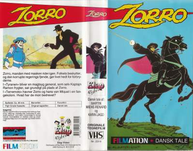 Zorro  VHS Elap Video 1997