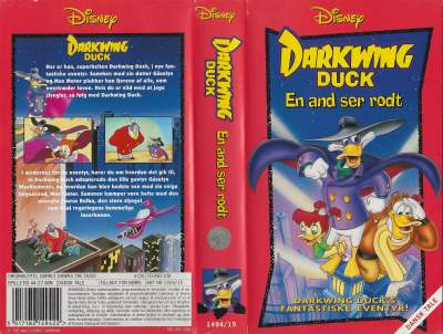 Darkwing Duck - En and ser rødt <p class='text-muted'>Org.titel: Darkwing Duck - Darkly Dawns the Duck</p> VHS Disney 1991