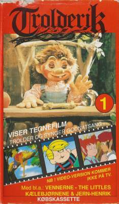 Trolderik viser tegnefilm 1 VHS Salut 1990
