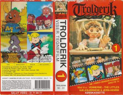 Trolderik viser tegnefilm 1  VHS Salut 1990