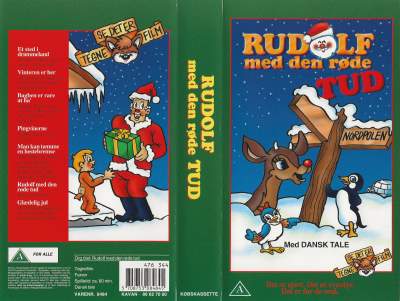 Rudolf med den røde tud <p class='text-muted'>Org.titel: The Fabulous Fleischer Folio Volume 4</p> VHS Kavan 1983