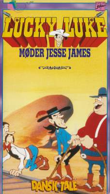 Lucky Luke møder Jesse James VHS Egmont Film 1984