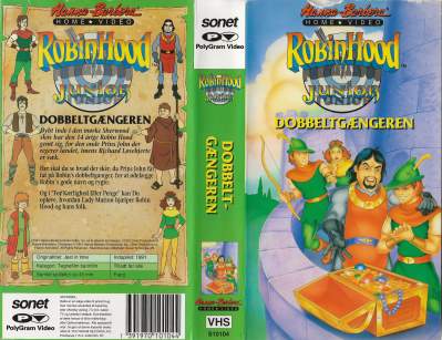 Robin Hood Junior - Dobbeltgængeren <p class='text-muted'>Org.titel: Young Robin Hood: Jest in time</p> VHS Polygram 1991