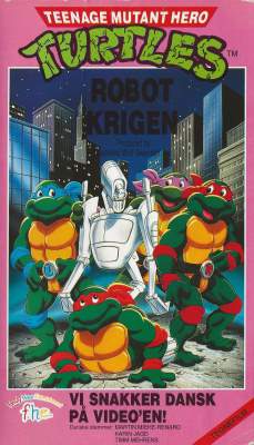 Teenage Mutant Hero Turtles 5 - Robot Krigen VHS Kavan 1991