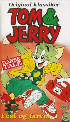 Tom & Jerry - Fest og farver VHS Elap Video 1996