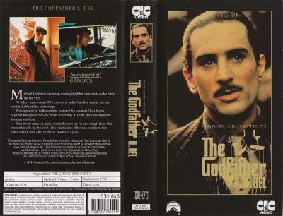 The Godfather - 2. del <p class='text-muted'>Org.titel: The Godfather Part II</p> VHS Paramount 1974