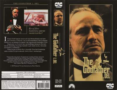 The Godfather - 1. del <p class='text-muted'>Org.titel: The Godfather</p> VHS Paramount 1972