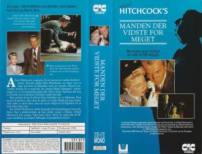 Alfred Hitchcock's Manden der vidste for meget <p class='text-muted'>Org.titel: The Man Who Knew Too Much</p> VHS CIC Video 1983