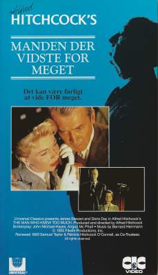 Alfred Hitchcock's Manden der vidste for meget VHS CIC Video 1983