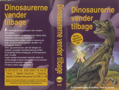 Dinosaurerne vender tilbage  VHS Euro Master 2000