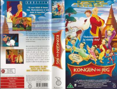 Kongen og Jeg <p class='text-muted'>Org.titel: The King and I</p> VHS Nordisk Film 1998