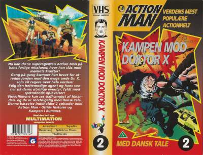Action Man (2) - Kampen mod Doktor X <p class='text-muted'>Org.titel: Action Man 2</p> VHS TMG A/S 1995