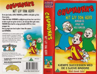 Chipmunks - Mit liv som hund <p class='text-muted'>Org.titel: The Chipmunks</p> VHS Filmlab 1990