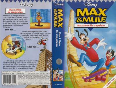 Max & Mule - Max & Mule får rampefeber <p class='text-muted'>Org.titel: Goof Troop - The Ramp Champ</p> VHS Disney 1993