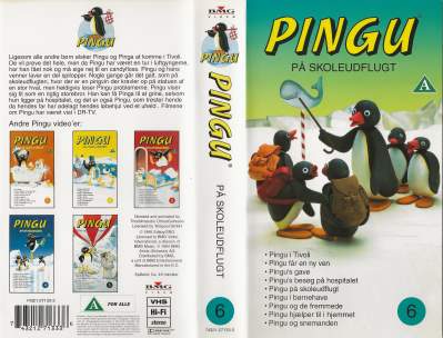 Pingu 6 - Pingu på skoleudflugt  VHS BMG Video 1994