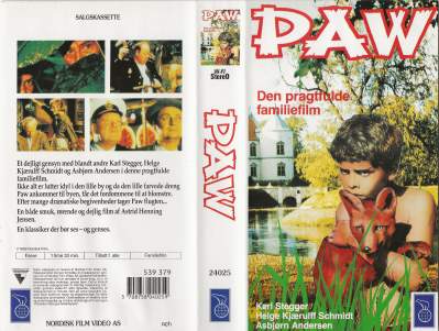 Paw  VHS Nordisk Film 1959