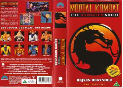Mortal Kombat The Animated Video: Rejsen Begynder VHS Warner Bros. 1995