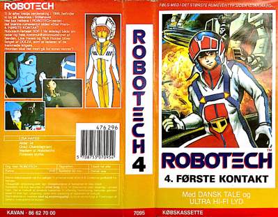 Robotech 4 - Første Kontakt <p class='text-muted'>Org.titel: Robotech: Machross Saga</p> VHS Kavan 1985