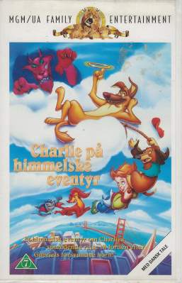 Charlie på Himmelske Eventyr VHS MGM/UA Home Video 1996