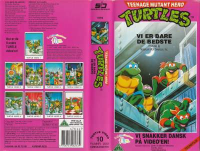 Teenage Mutant Hero Turtles 10 - Vi er bare de bedste! <p class='text-muted'>Org.titel: Take Me To You Leader / Splinter No More</p> VHS K.E. Media 1991
