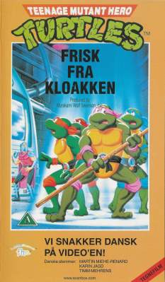 Teenage Mutant Hero Turtles 8 - Frisk fra kloakken VHS Kavan 1991