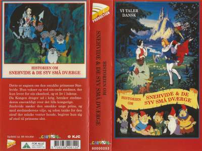Historien om Snehvide og de syv små dværge  VHS DVD - Dansk Video Distribution A/S 0