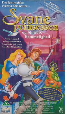 Svaneprinsessen og Slottets Hemmelighed VHS Nordisk Film 1997