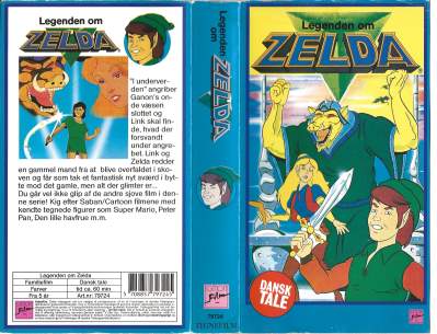 Legenden om Zelda <p class='text-muted'>Org.titel: The Legend of Zelda</p> VHS Egmont Film 1989