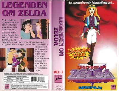 Legenden om Zelda del 2 – Eventyret Fortsætter! <p class='text-muted'>Org.titel: The Legend of Zelda</p> VHS Egmont Film 1989